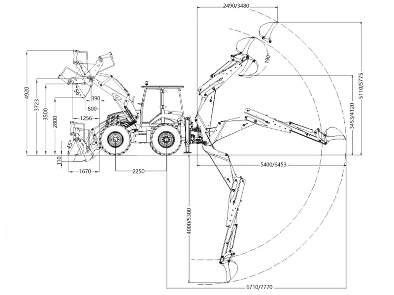 Backhoe Loader Tractor