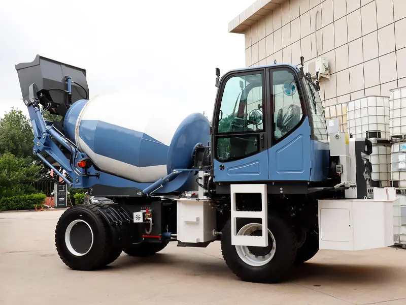 Self-Loading Concrete Mixer Truck