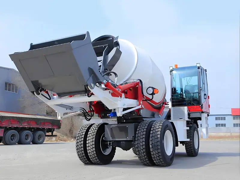 Self-Loading Concrete Mixer Truck