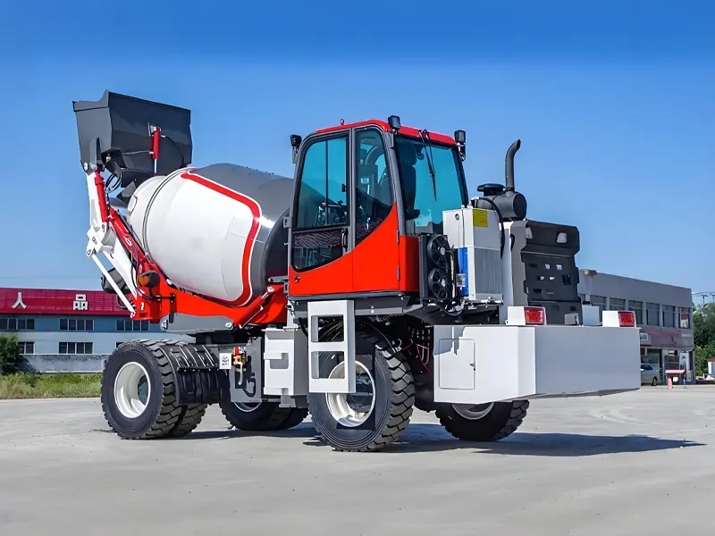 Self-Loading Concrete Mixer Truck