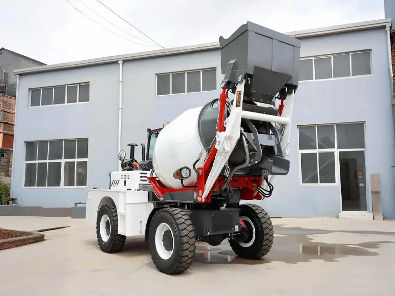 Self-Loading Concrete Mixer Truck