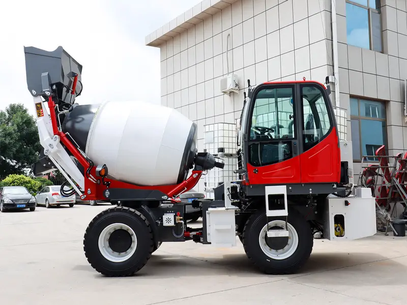 Self-Loading Concrete Mixer Truck