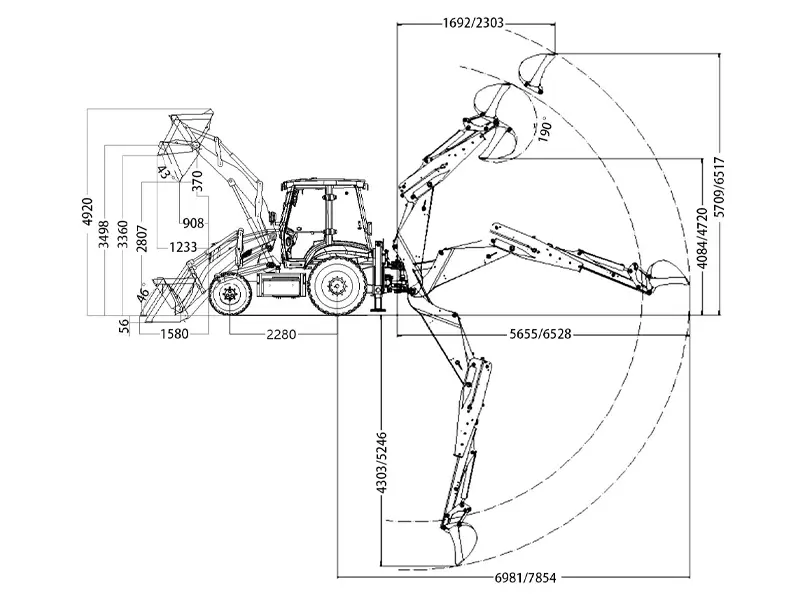 Wheel Backhoe Loader