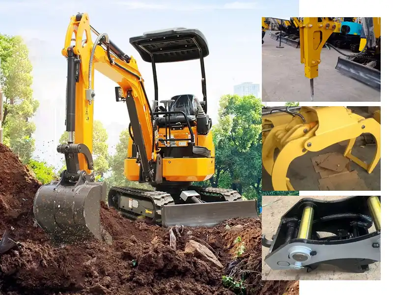 Mini Excavator Attachment for Construction