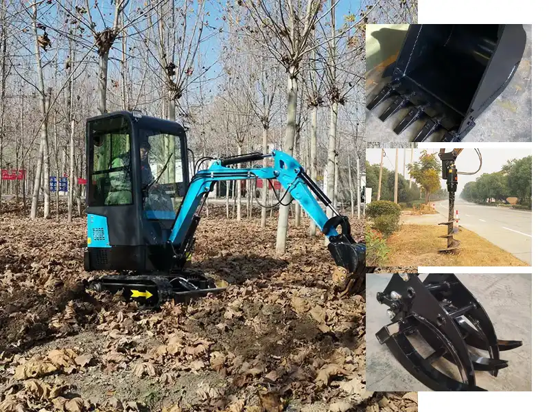 Mini Excavator Attachment for Landscaping