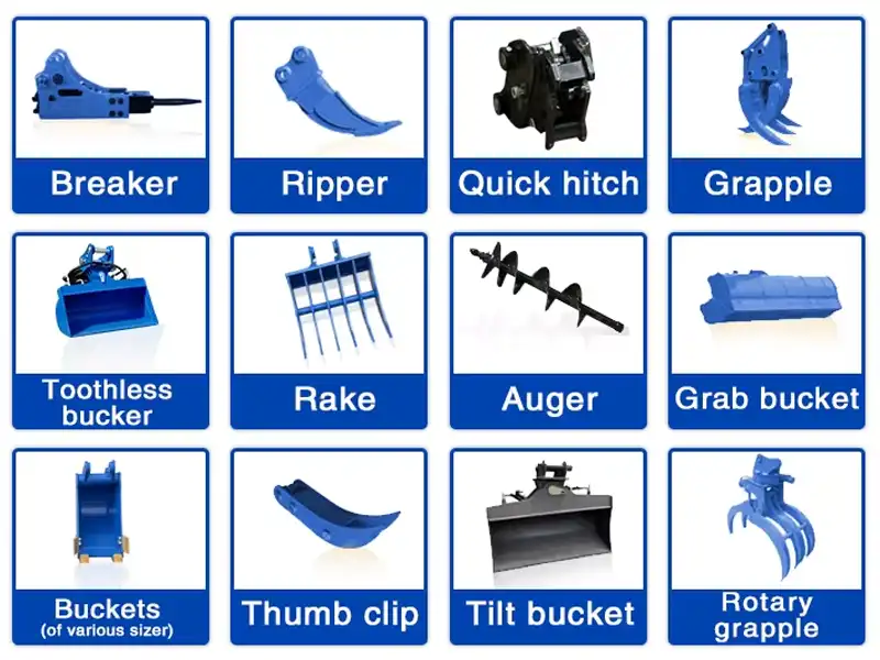 Mini Excavator Attachments