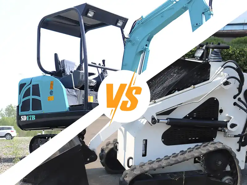 Mini Excavator vs Skid Steer