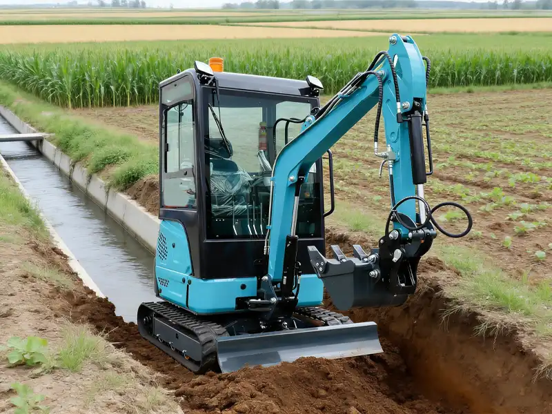 compact excavator for agriculture